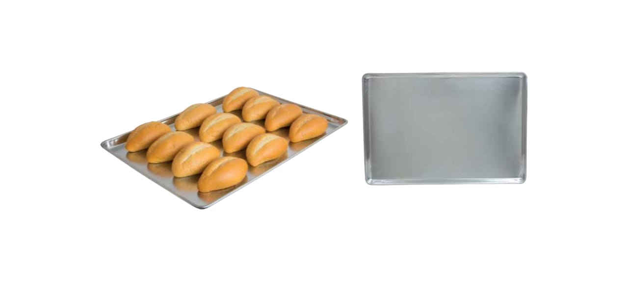 CHAROLAS LISAS DE ALUMINIO RECTANGULAR