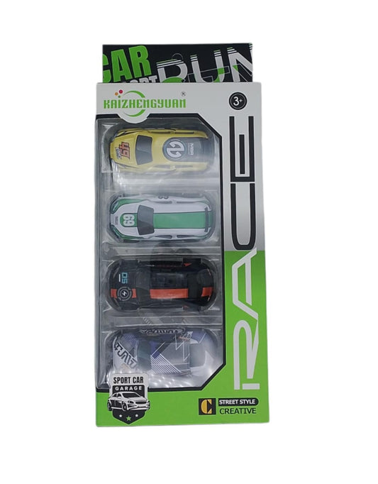 VEHÍCULOS DE FRICCION 4 PZAS GM1053-4D-180