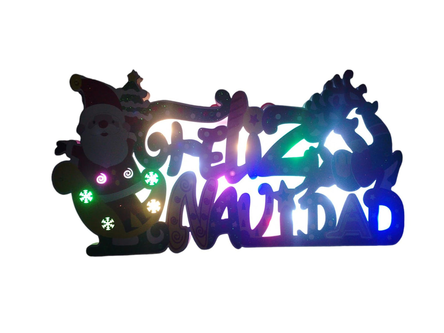 26L FIGURA FELIZ NAVIDAD LED'S MAGICA JL2073