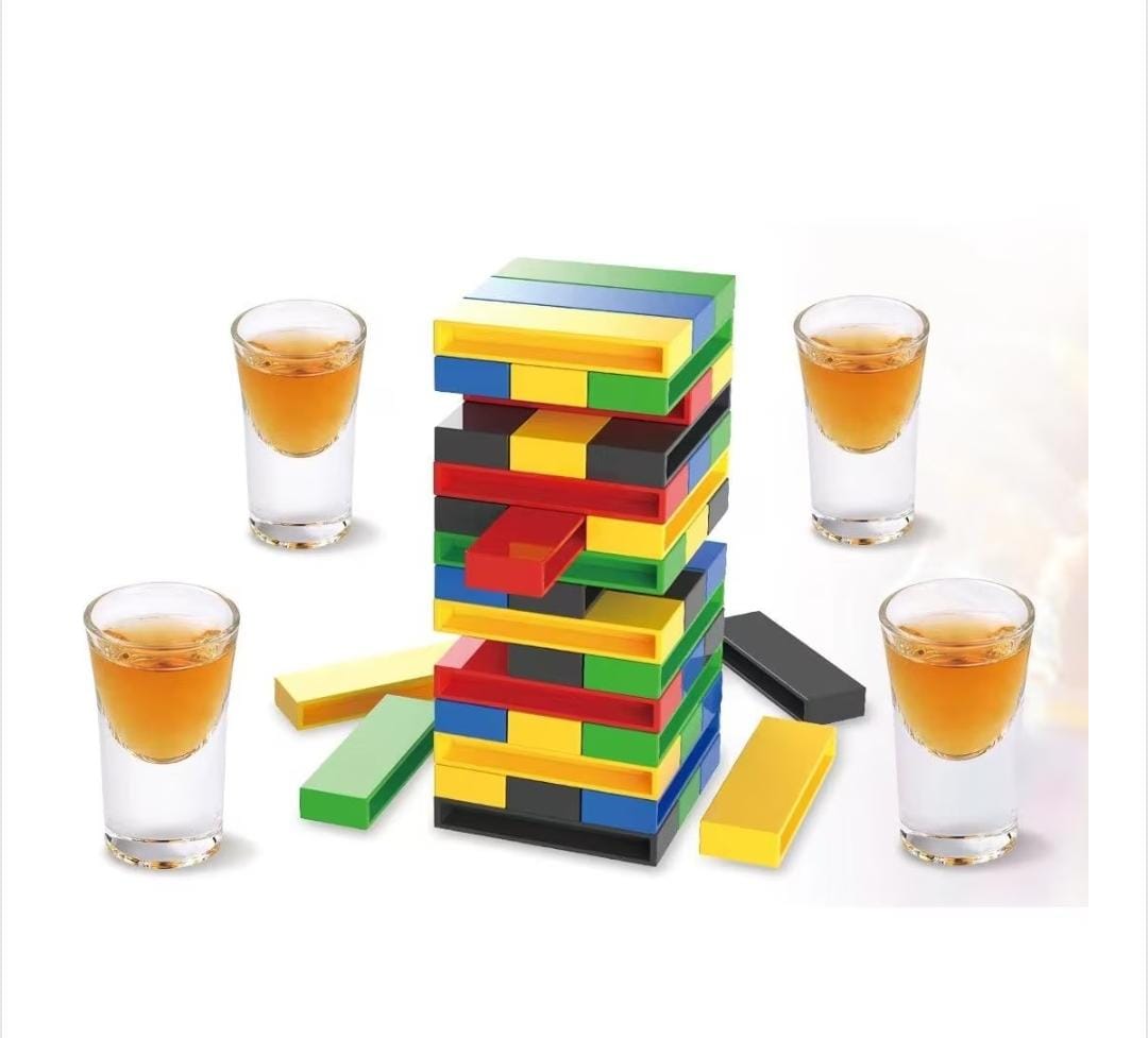 JUEGO JENGA DEL BEBER C/SHOT DE VIDRIO GM1053-4D-197
