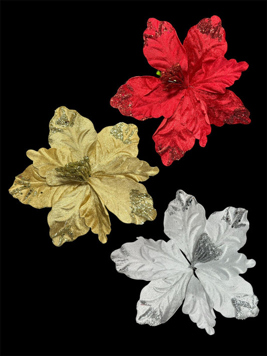 NOCHEBUENA 24 CMCON GLITTER GM1162-5A-33