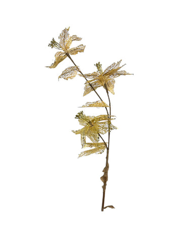 VARA 3 FLORES CON GLITTER GM925-10A-21