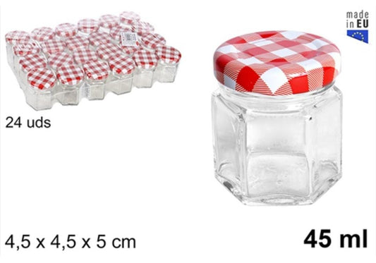 FRASCO MINI HEXAGONAL 45ML C/T