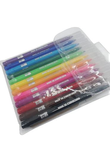 MARCADORES DE AGUA COLI C/AROMA 12 PZAS ZIN-0052