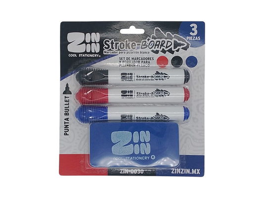 MARCADORES C/BORRADOR PARA PINTARRON ZIN-0030