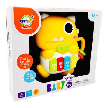 PIANO DINOSAURIO CON LUZ Y SONIDO AHJ-0835