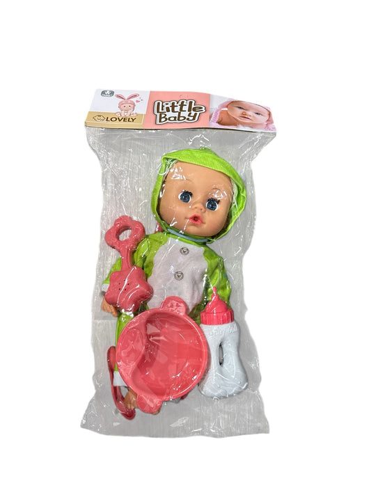 BEBE CON SONAJA Y ACCESORIO DE COMIDA GM1053-5D-237