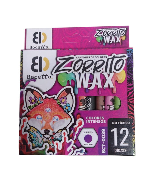 CRAYONES DE COLORES ZORRITO 12 PZS BCT-0039