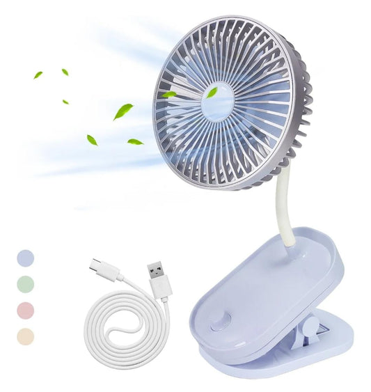VENTILADOR MINI C/CLIP Y LUZ GM684-2A-20
