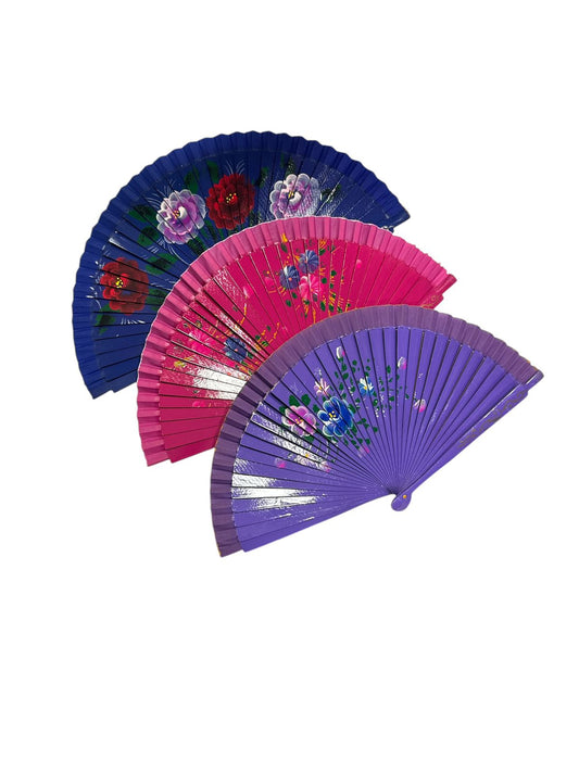 ABANICO DE MADERA PINTADO GM644-2A-5