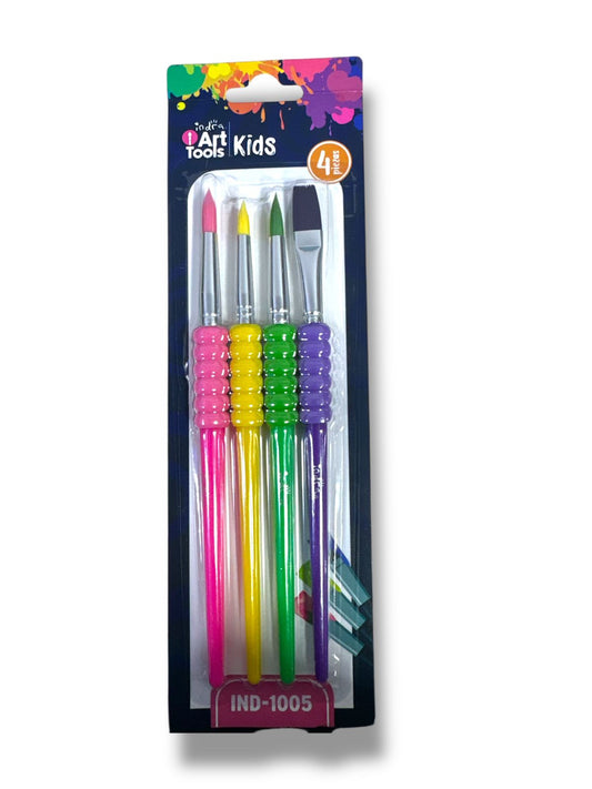 PINCELES BASICOS 4 PZAS IND-1005