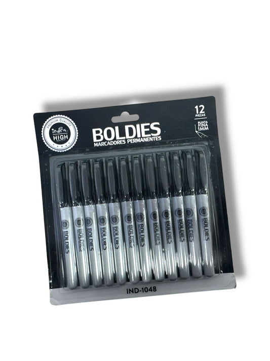 MARCADORES PERMANENTE 12 PZAS IND-1048
