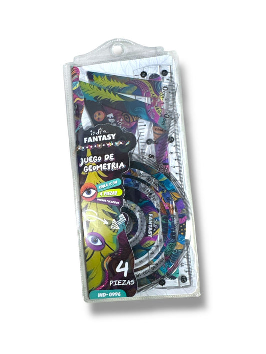 JUEGO GEOMETRIA FANTASY 4 PZAS ZIN-0996