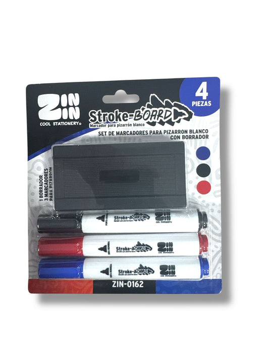 MARCADORES C/BORRADOR P/PINTARRON ZIN-0162