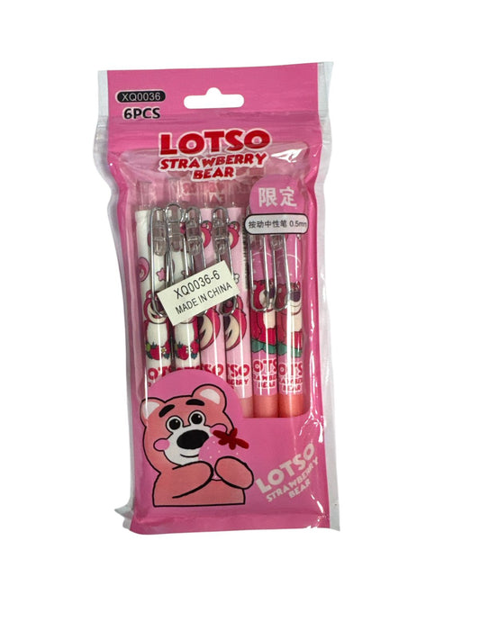 BOLIGRAFOS LOTSO 6PZAS 0.5MM XQ0036-6