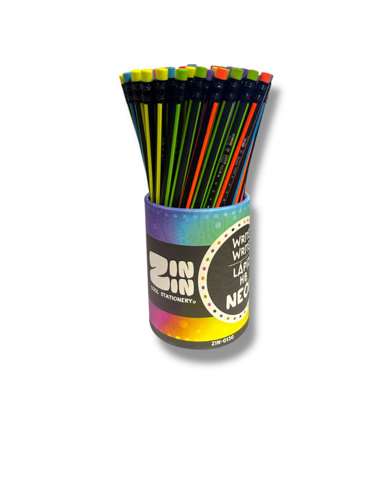 PAQUETE DE LAPICES 72 PZAS HB NEON ZIN-0130