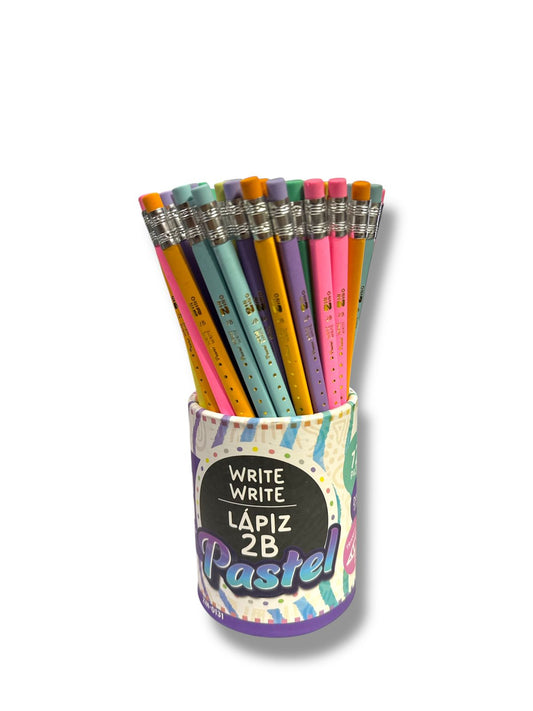 PAQUETE DE LAPICES 72 PZAS HB PASTEL ZIN-0131