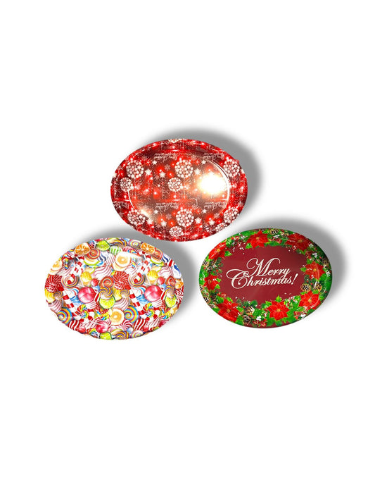 BANDEJA OVAL NAVIDEÑA GZ-5423