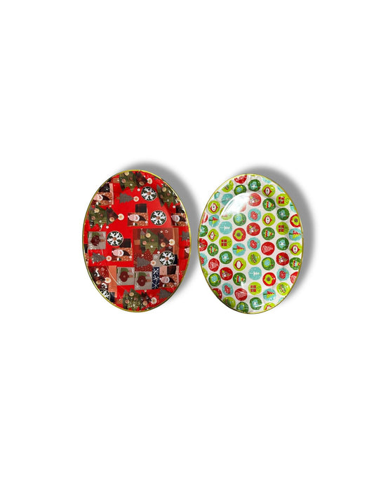 BANDEJA OVAL NAVIDEÑA GZ-4997