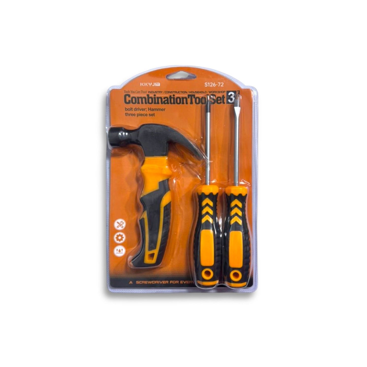 KIT DE HERRAMIENTAS MARTILLO + 2 DESARMADORES GM1315-2G-7