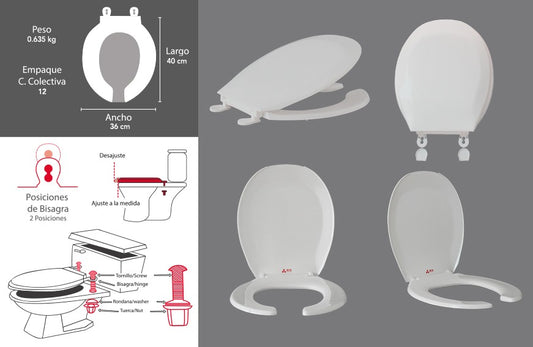 ASIENTO PREMIER JR BLANCO-HUESO APJ-01 APJ-02