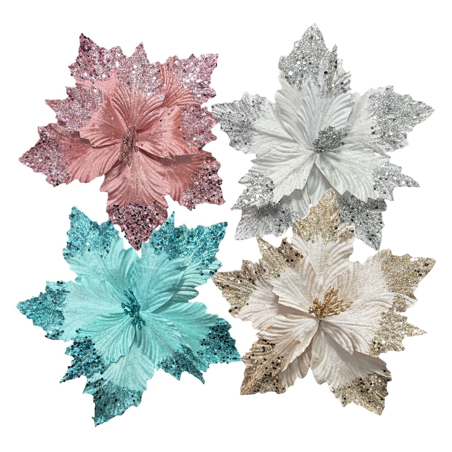 NOCHEBUENA CON GLITTER GZ-10786