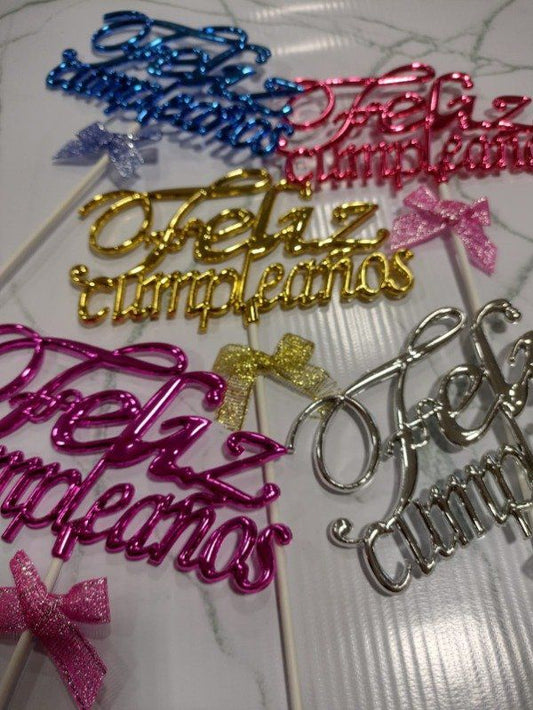 CAKE TOPPER FELIZ CUMPLEAÑOS GM743-1H-13