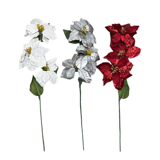 VARA C/3 FLORES METALICO GZ-10779