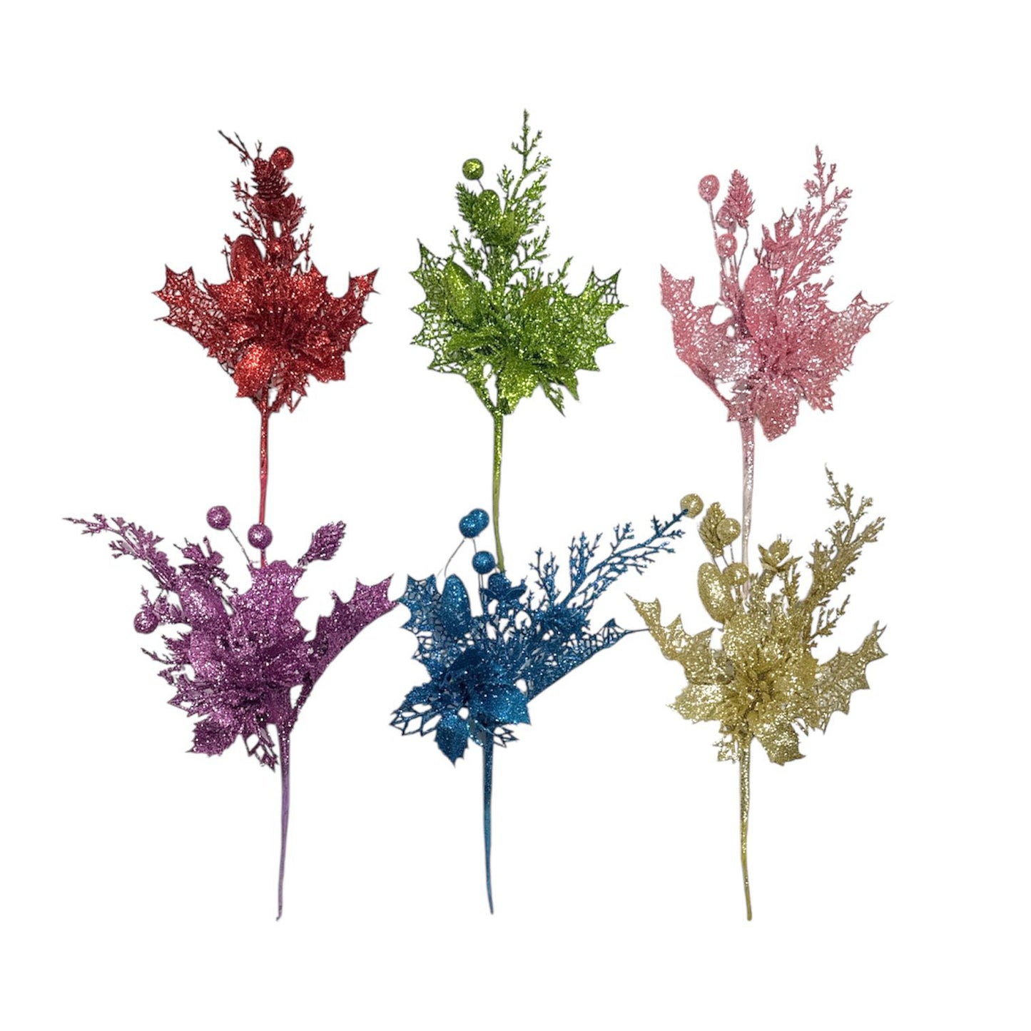 VARA C/FLOR/CEREZOS BRILLOSO GZ-10775