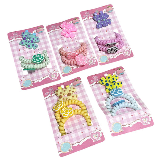 PASADORES Y COLETA PARA CABELLO 4 PZAS GM110-3B-11