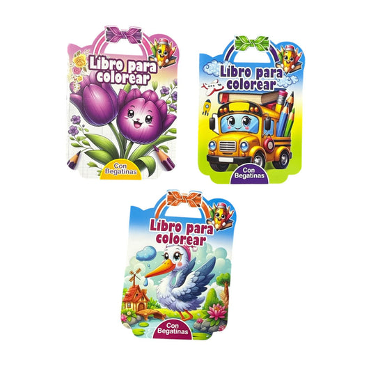 LIBRO P/COLOREAR V/MODELOS CON PEGATINAS GM576-1H-12