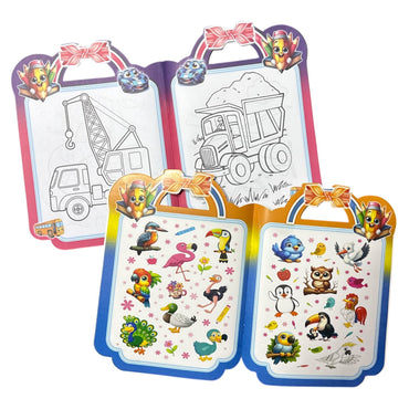 LIBRO P/COLOREAR V/MODELOS CON PEGATINAS GM576-1H-12