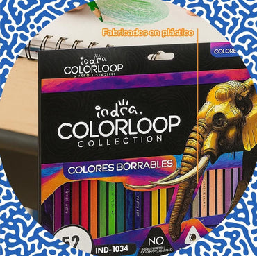 LAPIZ COLORES BORRABLES COLORLOOP 52 PZAS IND-1054