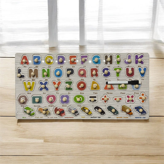 TABLERO DE ENCAJE PIZARRON-NUMEROS-LETRAS-SIGNOS-INSECTOS GM1326-1E-15