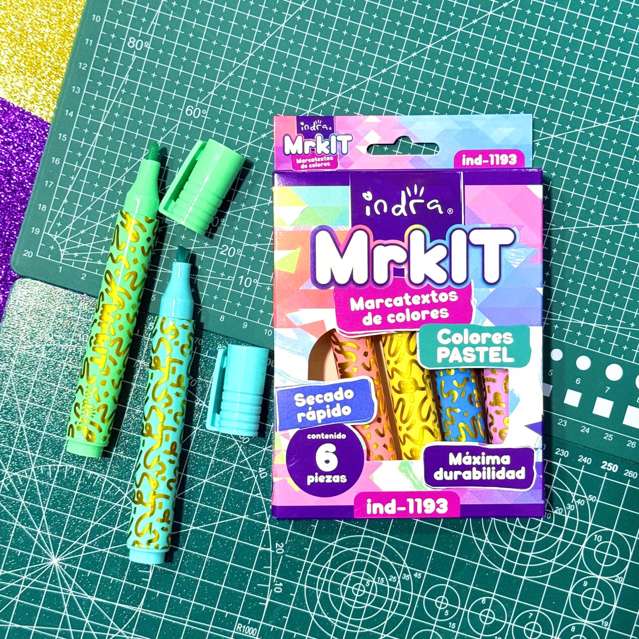 MARCATEXTOS MRKIT PASTEL 6 PZAS IND-1193