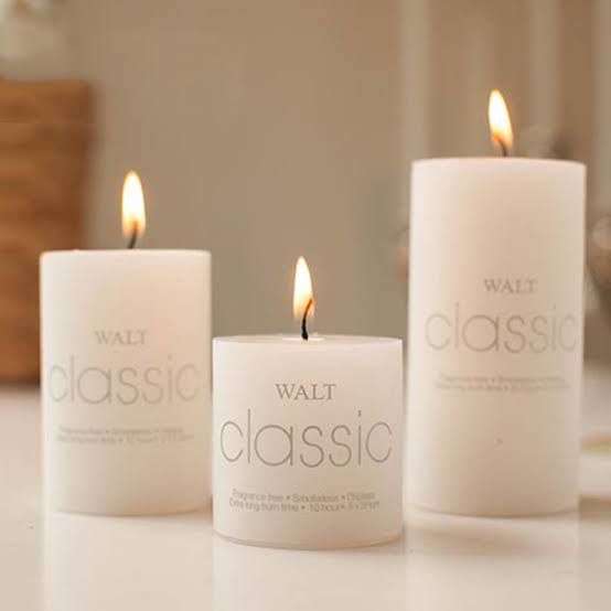 VELA CILÌNDRICA BLANCA MARFIL CLASSIC