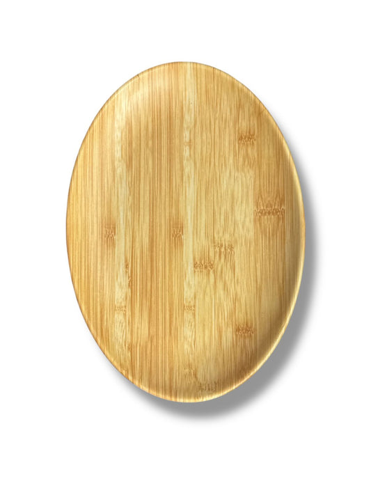PLATO TRINCHE DE MELAMINA DISEÑO TIPO BAMBU V/MEDIDAS