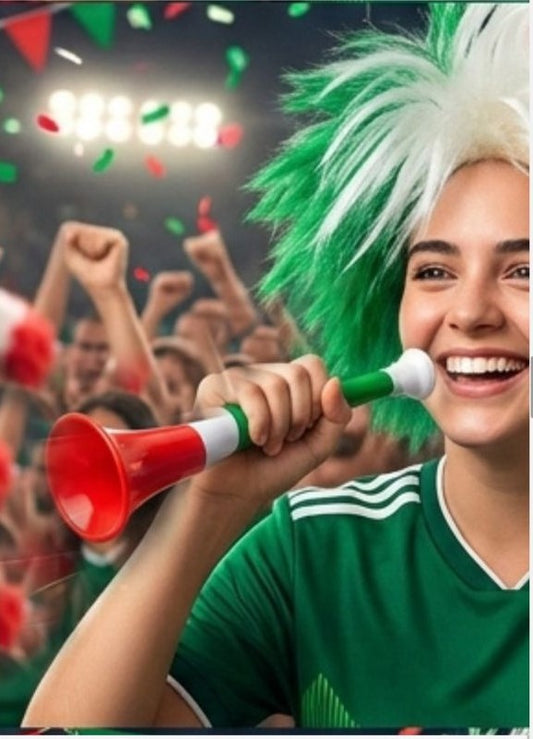 CORNETA TRICOLOR 32CM MEXICO PT12649