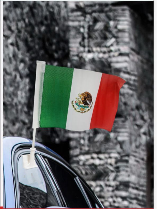 BANDERA MEXICO P/COCHE 20x28CM PT12664