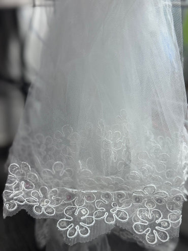 PEINETA CON VELO DE NOVIA GZ-8747