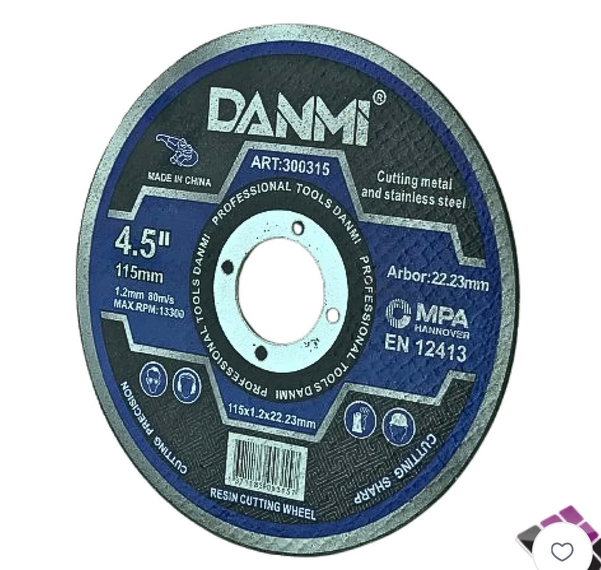 DISCO DE CORTE ABRASIVO 115MM GM574-1G-38