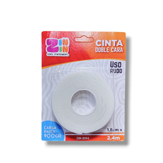 CINTA DOBLE CARA 1.8CMX2.4M ZIN-0194