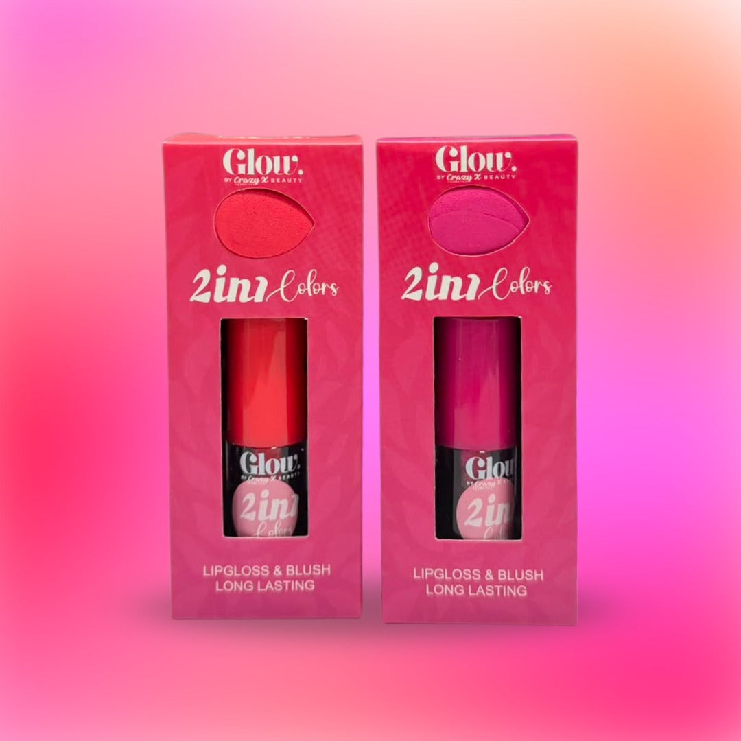 TINTA RUBOR C/ESPONJA GLOW 2 EN 1 GM166-1H-14