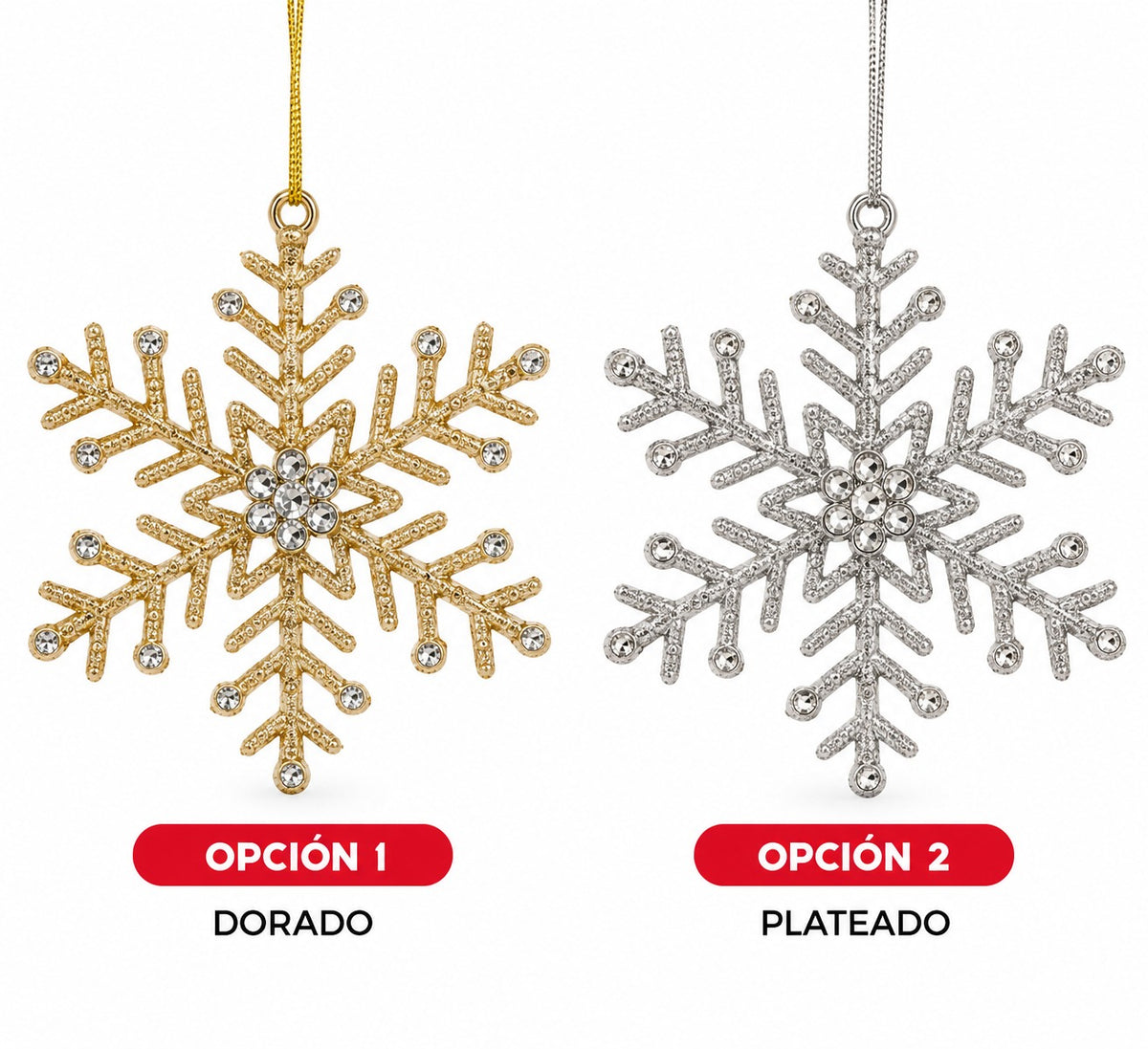 ADORNO NAVIDEÑO COPO DE NIEVE 19.5CM GM1304-2A-4