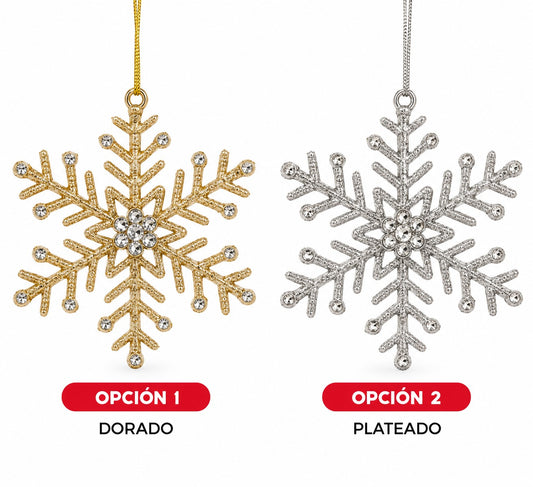 ADORNO NAVIDEÑO COPO DE NIEVE 19.5CM GM1304-2A-4