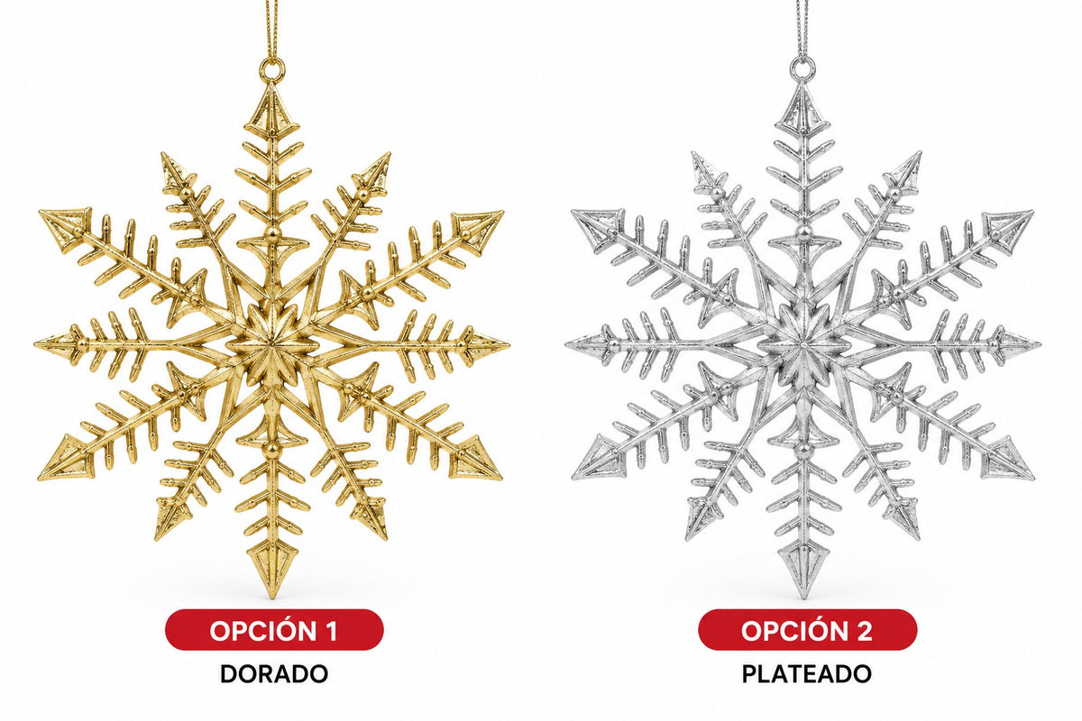 ADORNO NAVIDEÑO COPO DE NIEVE 24CM GM1304-2A-6