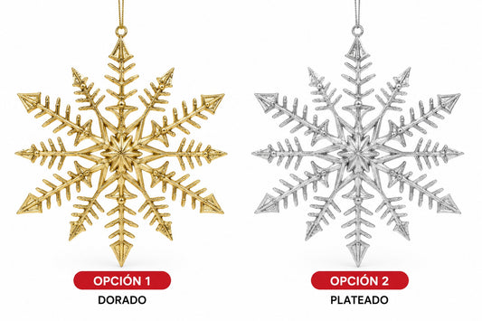 ADORNO NAVIDEÑO COPO DE NIEVE 24CM GM1304-2A-6