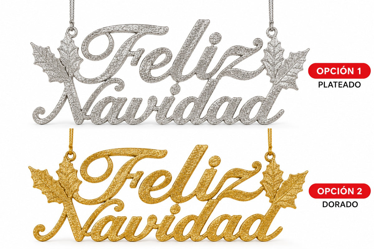 ADORNO FELIZ NAVIDAD 29CM GM1304-2A-5