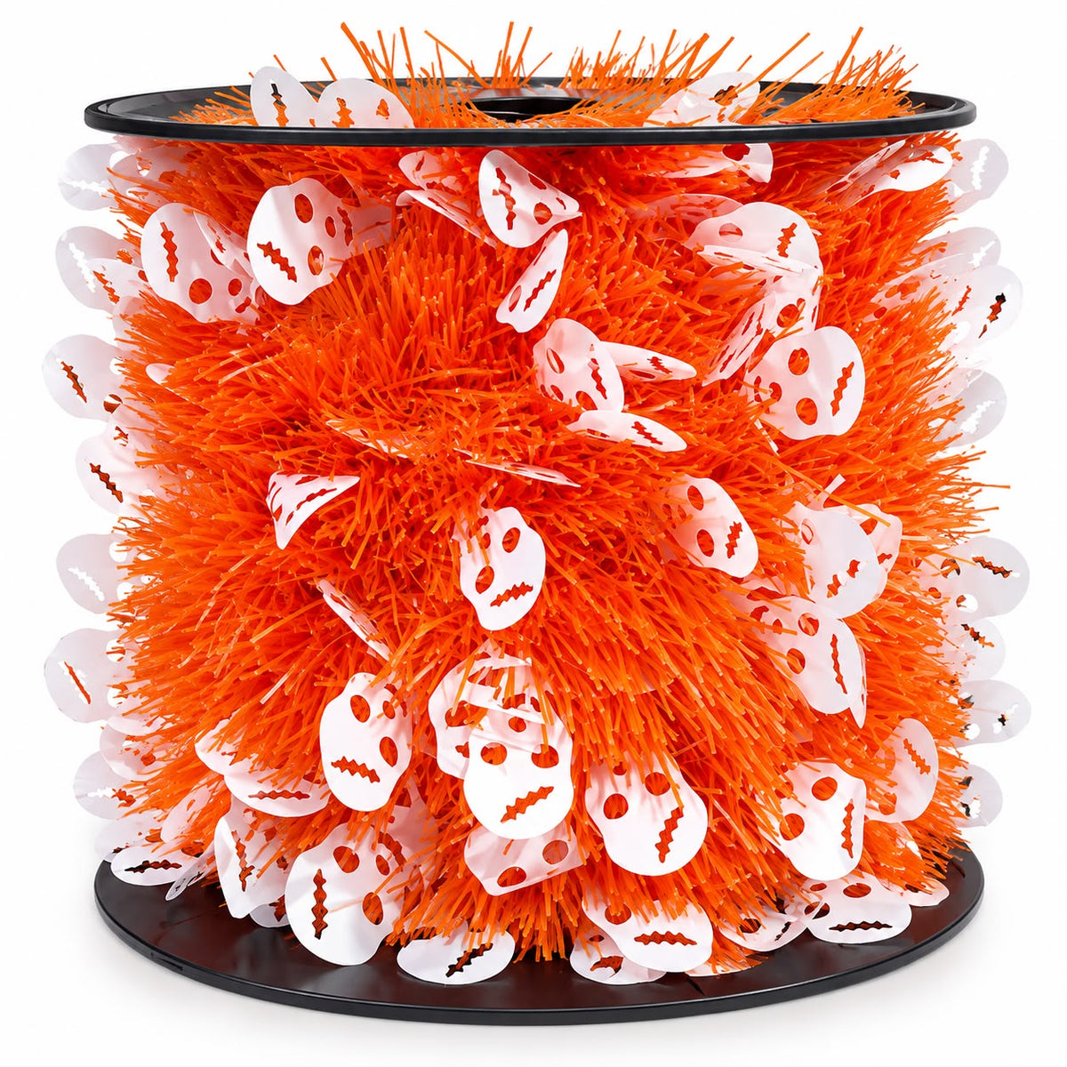 ESCARCHA NARANJA CON CALAVERA 20MTS K4104