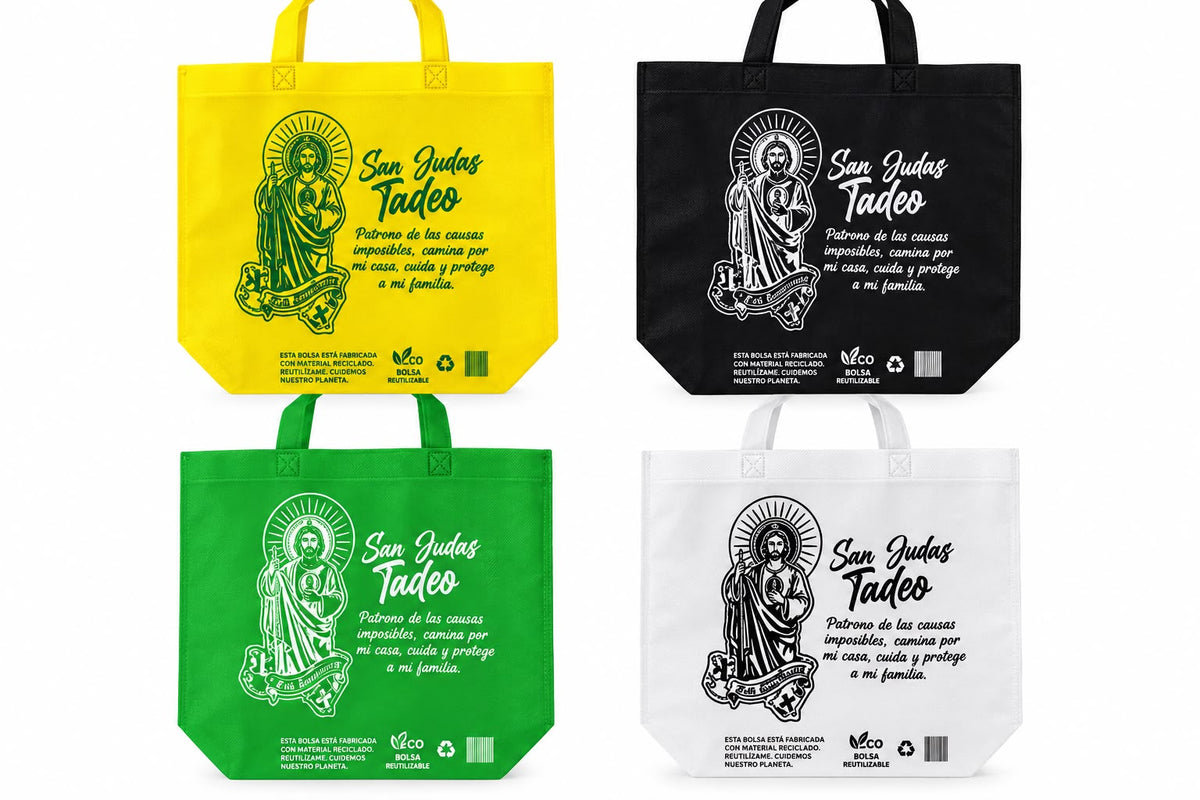 BOLSA IMPRESA SAN JUDAS 45x35x12CM GZ-8736 A B V N